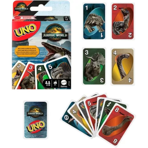 Mattel Games - UNO Jurassic World: Újjászületés kártyajáték