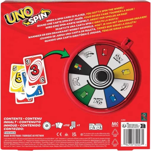 Mattel Games - UNO Spin kártyajáték