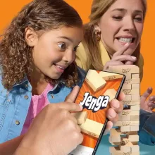 Hasbro Jenga társasjáték digitális kockával
