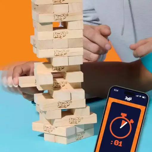 Hasbro Jenga társasjáték digitális kockával
