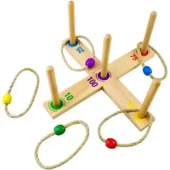 Ring Toss karikadobáló társasjáték fából