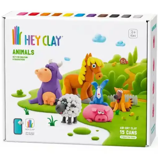 Hey Clay - "Állatok" színes gyurma készlet