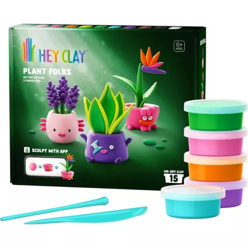 Hey Clay - "Virágbarátok" színes gyurma készlet