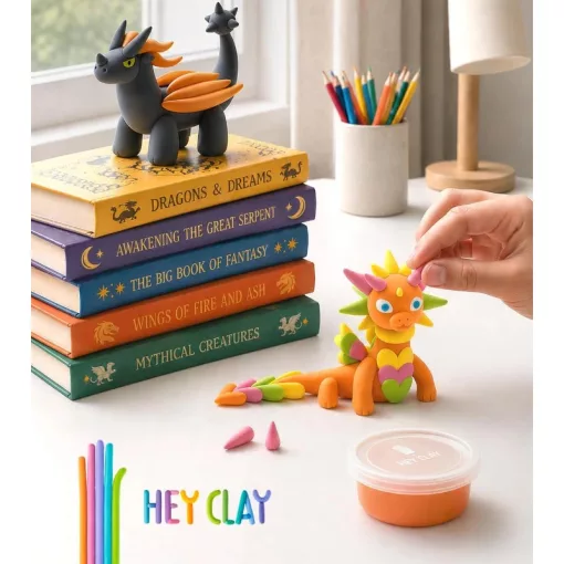 Hey Clay - "Sárkány-sziget" színes gyurma készlet