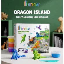Hey Clay - "Sárkány-sziget" színes gyurma készlet
