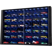 Hot Wheels kiállítási vitrin LED-világítással