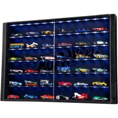 Hot Wheels kiállítási vitrin LED-világítással