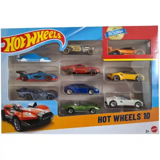 Mattel Hot Wheels kisautók 10 darabos szett