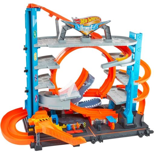 Mattel Hot Wheels cápás ultimate garázs kisautókkal