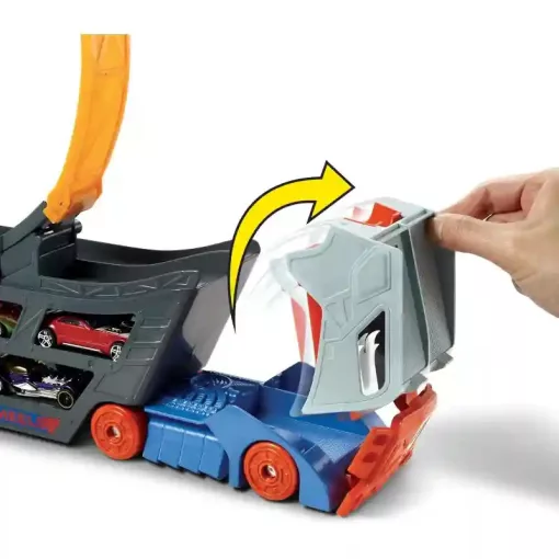 Mattel Hot Wheels hurokpálya ugratóval kamionon