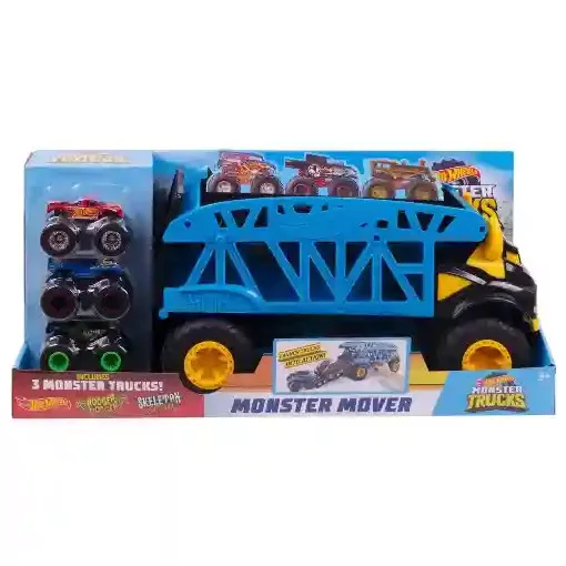Mattel Hot Wheels Monster Trucks szállító kamion 3db autóval