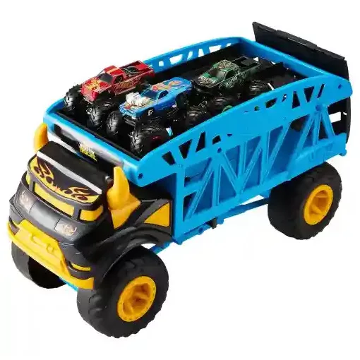 Mattel Hot Wheels Monster Trucks szállító kamion 3db autóval