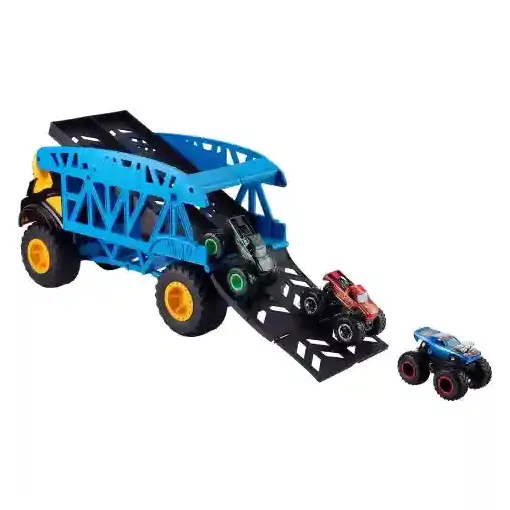 Mattel Hot Wheels Monster Trucks szállító kamion 3db autóval