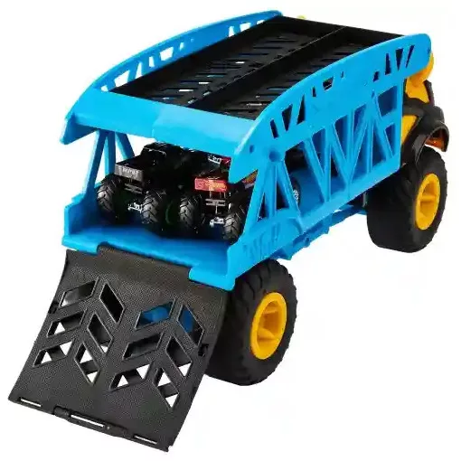 Mattel Hot Wheels Monster Trucks szállító kamion 3db autóval