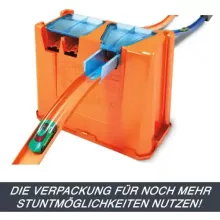 Mattel Hot Wheels óriás átalakítható versenypálya dobozban két kisautóval, 4,5m hosszú pálya