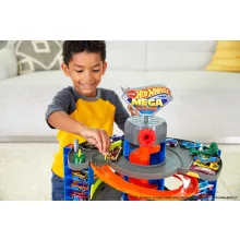 Mattel Hot Wheels GTT95 Mega garázs kisautóval