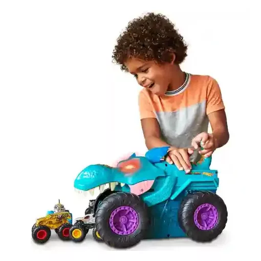 Mattel Hot Wheels Monster Trucks autófaló Mega Wrex autó fénnyel és hanggal