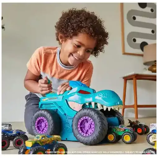 Mattel Hot Wheels Monster Trucks autófaló Mega Wrex autó fénnyel és hanggal