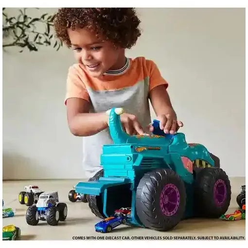 Mattel Hot Wheels Monster Trucks autófaló Mega Wrex autó fénnyel és hanggal