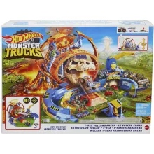 Mattel Hot Wheels Monster Truck T-Rex óriás vulkán aréna fénnyel és hanggal