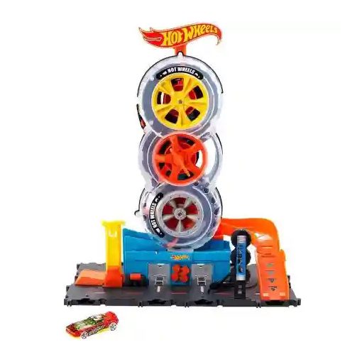 Mattel Hot Wheels triplakerék gumiszervíz pályakészlet