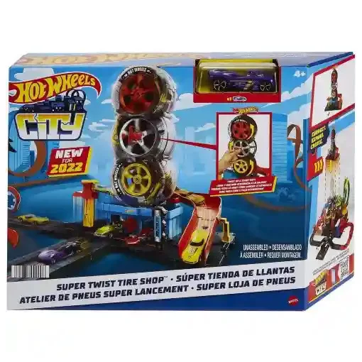 Mattel Hot Wheels triplakerék gumiszervíz pályakészlet