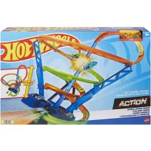 Mattel Hot Wheels HGV67 Szédületes ciklon autópálya kisautóval