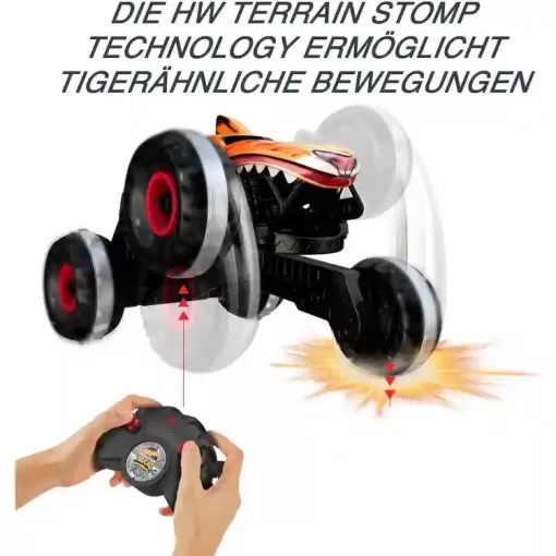 Mattel Hot Wheels távirányítós RC Monster Trucks Tiger Shark terepautó