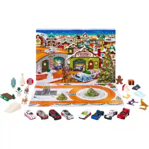 Mattel Hot Wheels adventi kalendárium, naptár 8db kisautóval