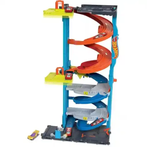 Mattel Hot Wheels 2 az 1-ben átalakítható versenytorony kisautóval