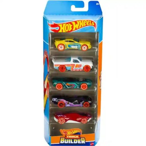 Mattel Hot Wheels kisautók 5 darabos szett - Track Builder