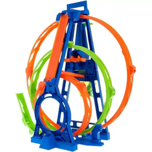 Mattel Hot Wheels 3 az 1-ben tripla hurok ugratópálya játékszett