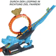 Mattel Hot Wheels T-rex hurokpálya kisautóval (csomagolássérült)