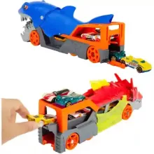 Mattel Hot Wheels autófaló cápa és sárkány kilövő 10db kisautóval