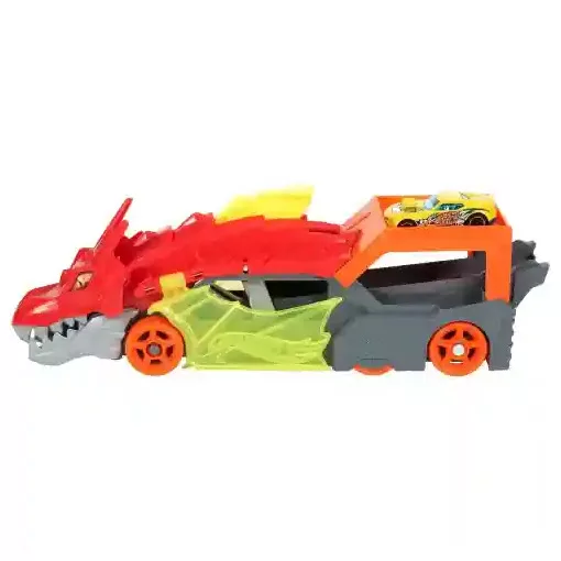 Mattel Hot Wheels autófaló cápa és sárkány kilövő 10db kisautóval