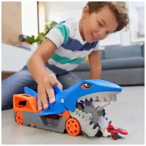 Mattel Hot Wheels autófaló cápa és sárkány kilövő 10db kisautóval