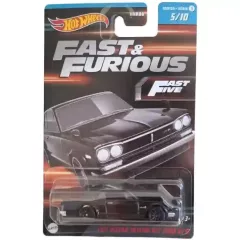   Mattel Hot Wheels Fast & Furious 1971 Nissan Skyline H/T 2000 GT-R kisautó