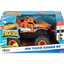Mattel Hot Wheels Tiger Shark távirányítós RC Monster Trucks autó 20cm