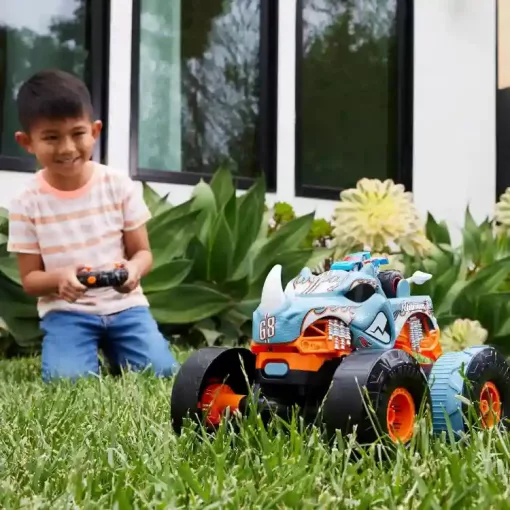 Mattel Hot Wheels távirányítós RC Monster Trucks átalakítható autó