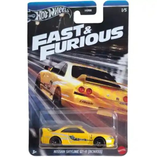 Mattel Hot Wheels Fast & Furious Nissan Skyline GT-R (BCNR33) kisautó