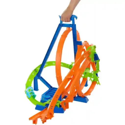 Mattel Hot Wheels szédületes ütközések motorizált pályaszett kisautóval