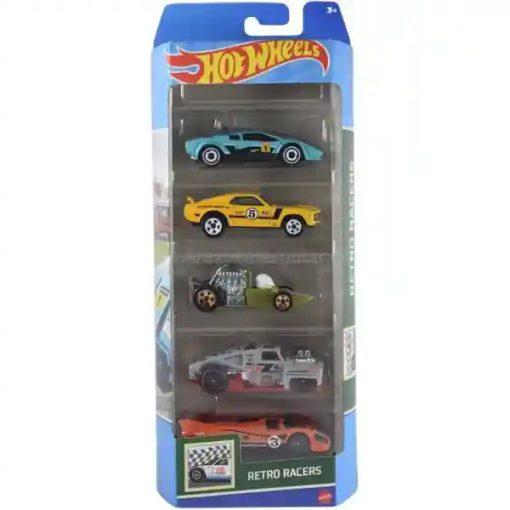 Mattel Hot Wheels kisautók 5 darabos szett - Retro Racers