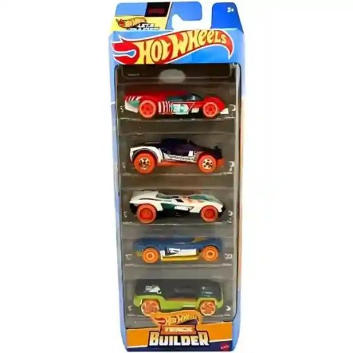 Mattel Hot Wheels kisautók 5 darabos szett - Track Builder