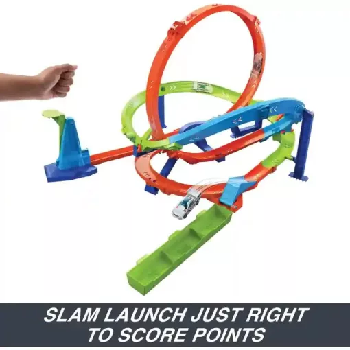 Mattel Hot Wheels hurokvihar ugratópálya