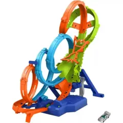   Mattel Hot Wheels 4-es hurok motorizált versenypálya, 68cm magas