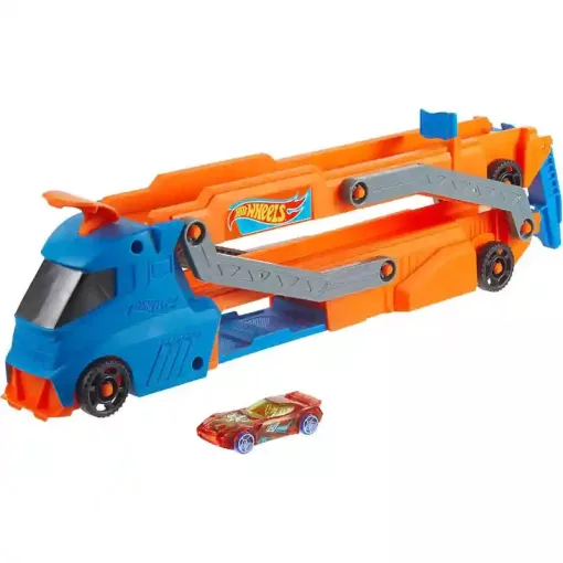 Mattel Hot Wheels 2 az 1-ben versenypálya szállító kamion