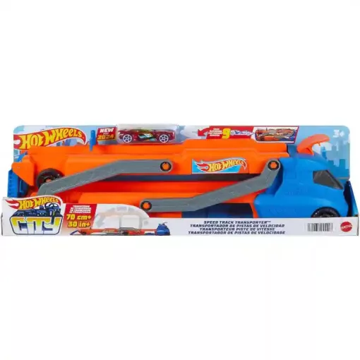 Mattel Hot Wheels 2 az 1-ben versenypálya szállító kamion