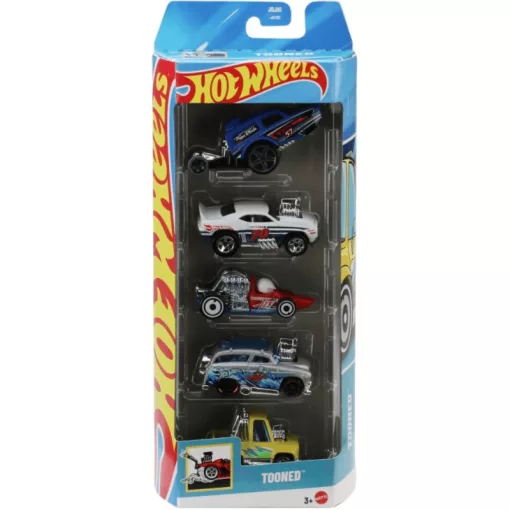 Mattel Hot Wheels kisautók 5 darabos szett - Tooned