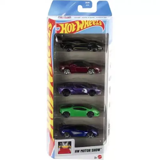Mattel Hot Wheels kisautók 5 darabos szett - HW Motor Show™