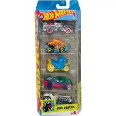 Mattel Hot Wheels kisautók 5 darabos szett - Street Beasts
